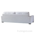 Le sofa blanc moderne de tissu place le sofa de meubles de salon